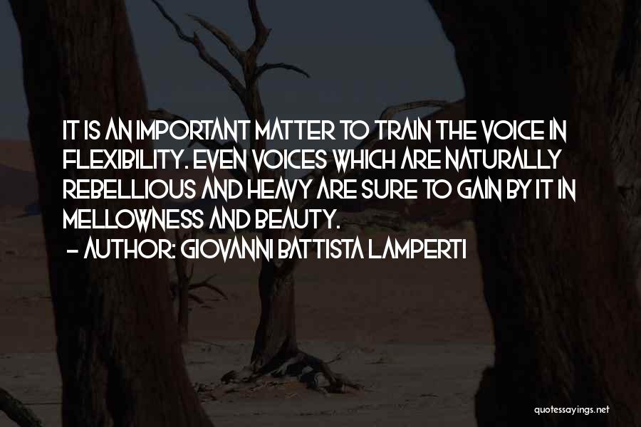 Beauty Comes Naturally Quotes By Giovanni Battista Lamperti