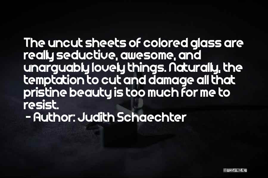 Beauty Comes Naturally Quotes By Judith Schaechter