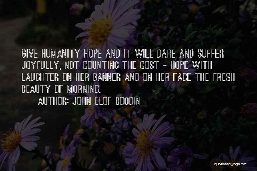 Beauty Cost Quotes By John Elof Boodin