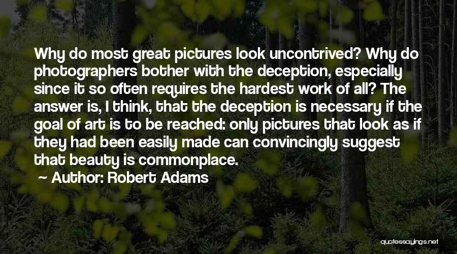 Beauty Deception Quotes By Robert Adams