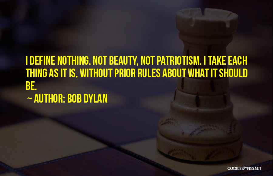 Beauty Define Quotes By Bob Dylan