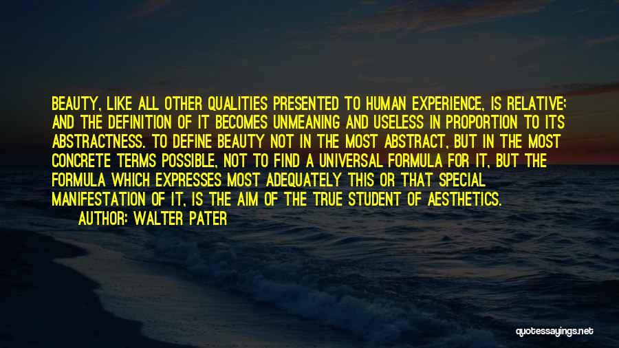 Beauty Define Quotes By Walter Pater