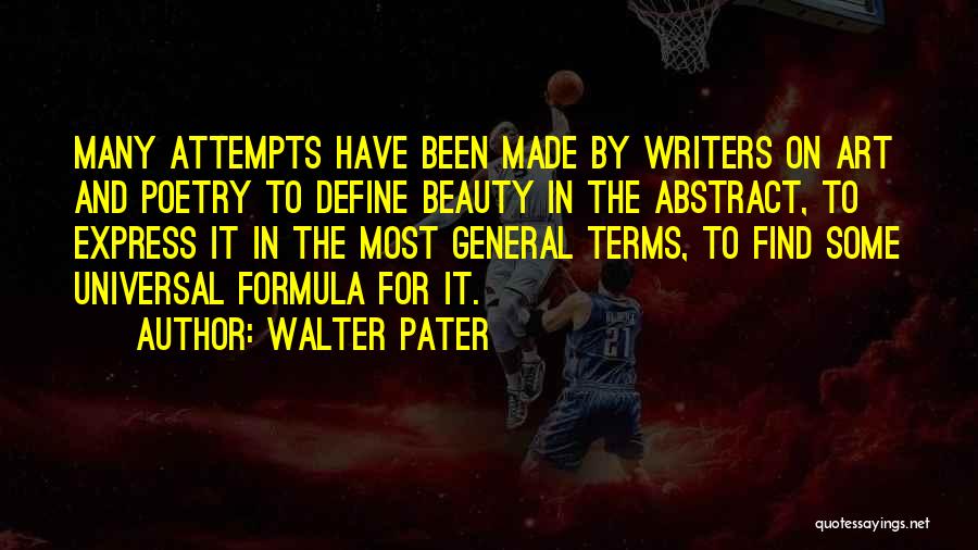 Beauty Define Quotes By Walter Pater