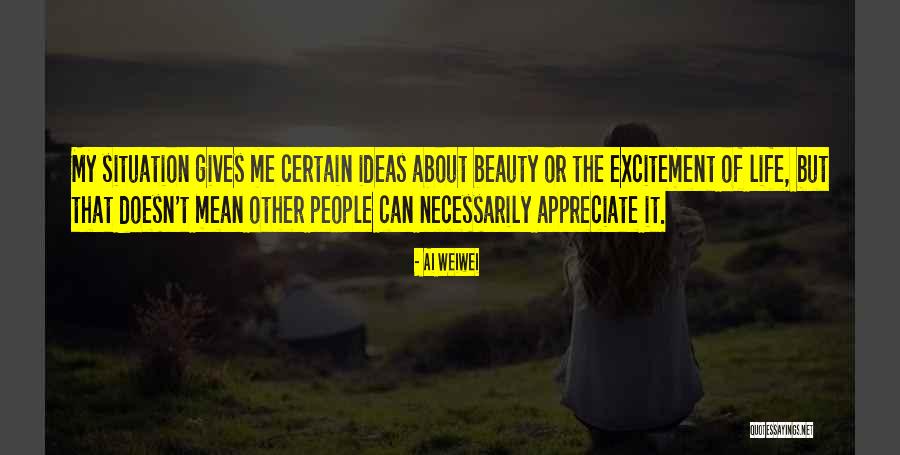 Beauty Doesn't Mean Quotes By Ai Weiwei Beauty Doesn't Mean Quotes By Ai Weiwei
