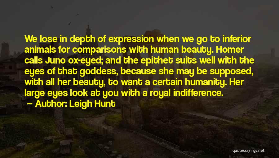 Beauty Goddess Quotes By Leigh Hunt