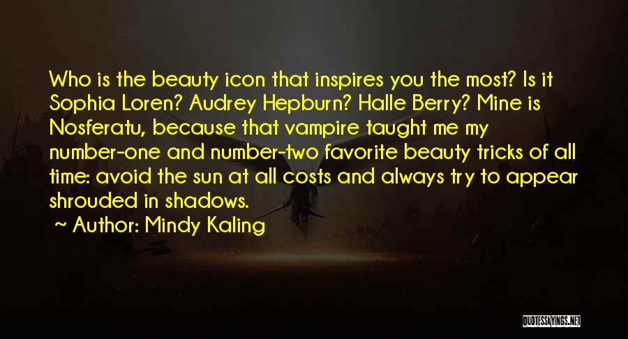 Beauty Icon Quotes By Mindy Kaling