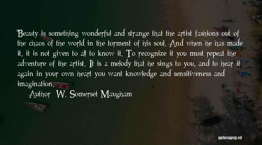 Beauty In Art Quotes By W. Somerset Maugham