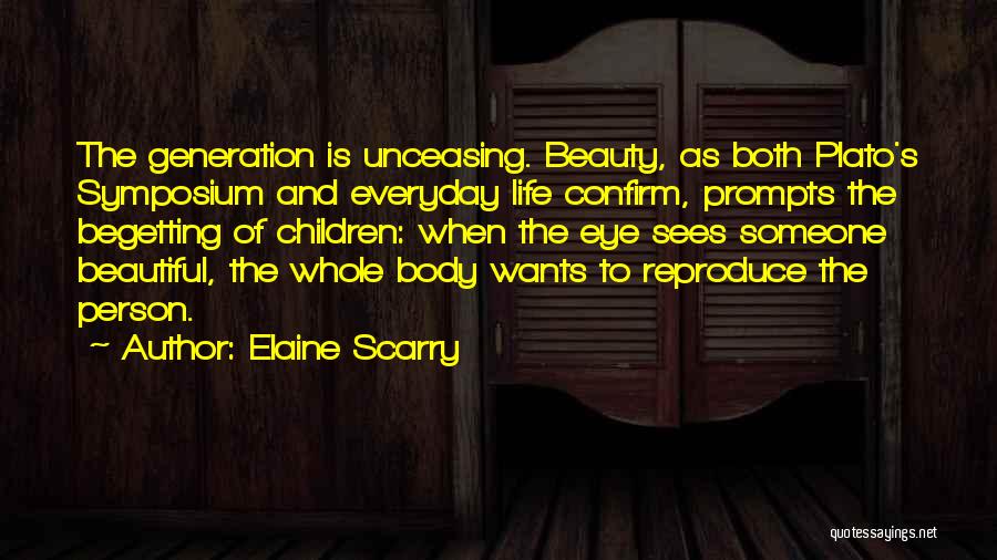 Beauty In Everyday Life Quotes By Elaine Scarry