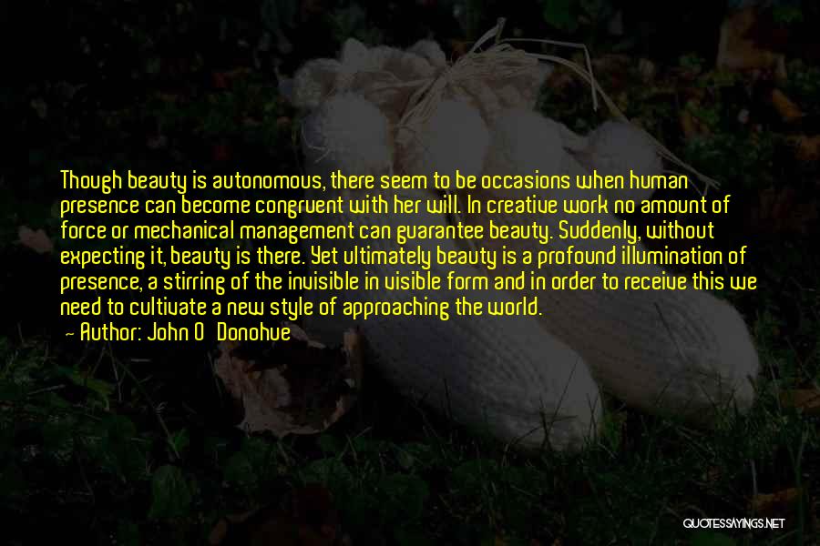 Beauty In Her Quotes By John O'Donohue