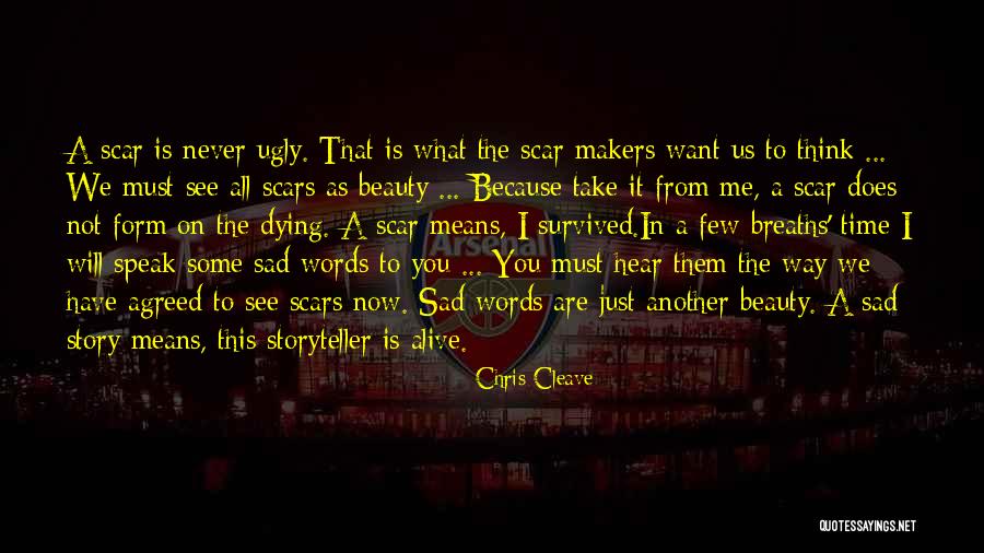 Beauty In Scars Quotes By Chris Cleave Beauty In Scars Quotes By Chris Cleave