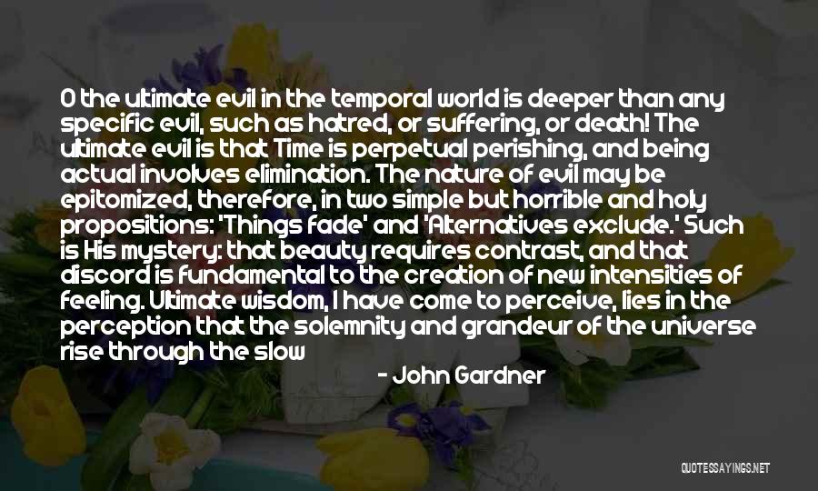 Beauty In Simple Things Quotes By John Gardner