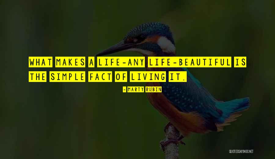 Beauty In Simple Things Quotes By Marty Rubin