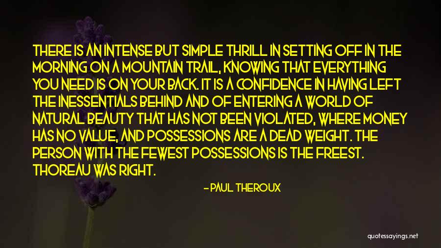 Beauty In Simple Things Quotes By Paul Theroux