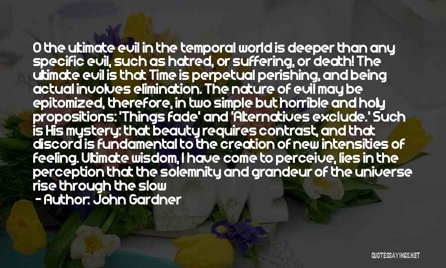 Beauty In The Simple Things Quotes By John Gardner
