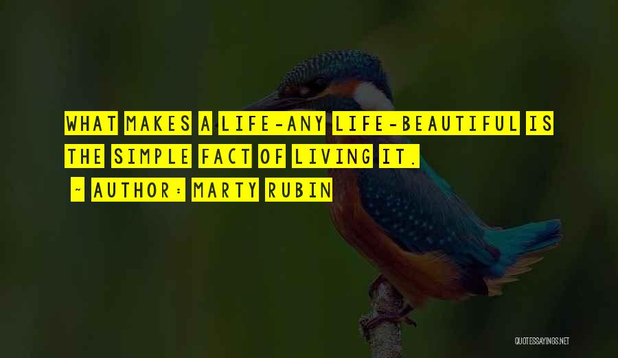 Beauty In The Simple Things Quotes By Marty Rubin