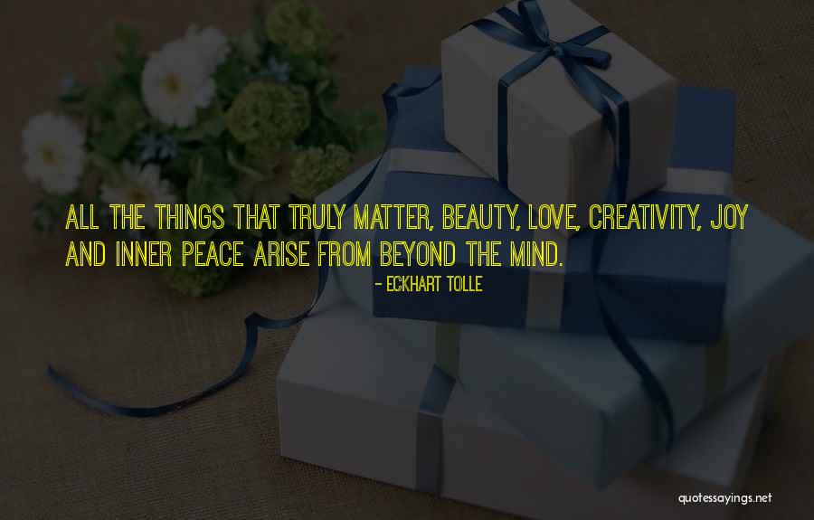 Beauty Inner Quotes By Eckhart Tolle