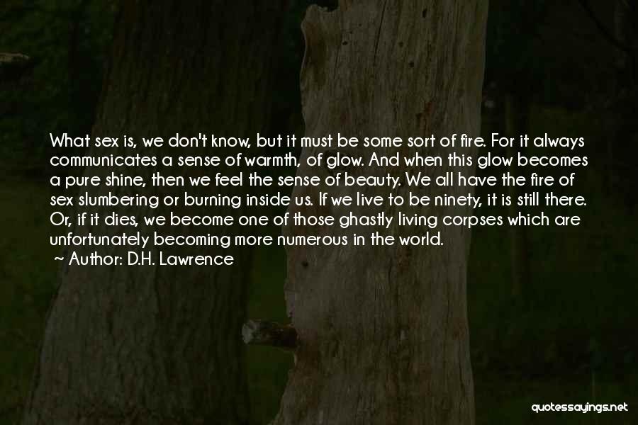 Beauty Inside Quotes By D.H. Lawrence