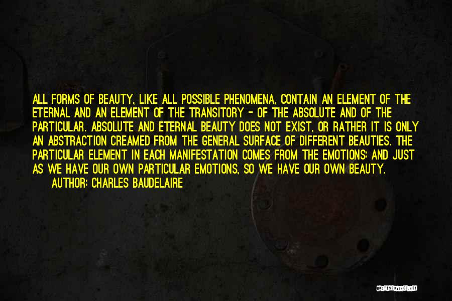 Beauty Is Eternal Quotes By Charles Baudelaire