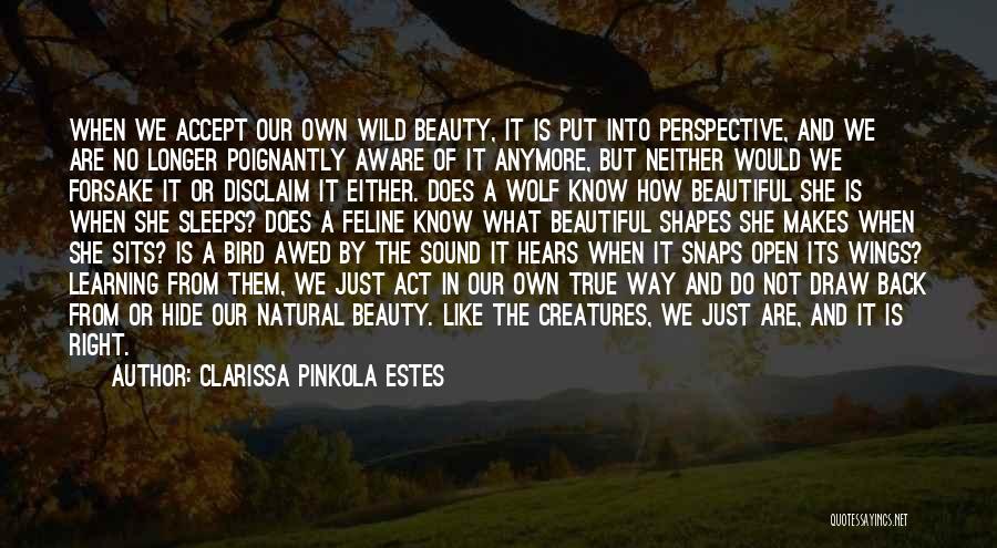 Beauty Is Natural Quotes By Clarissa Pinkola Estes