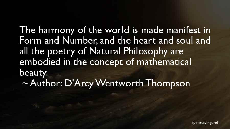 Beauty Is Natural Quotes By D'Arcy Wentworth Thompson