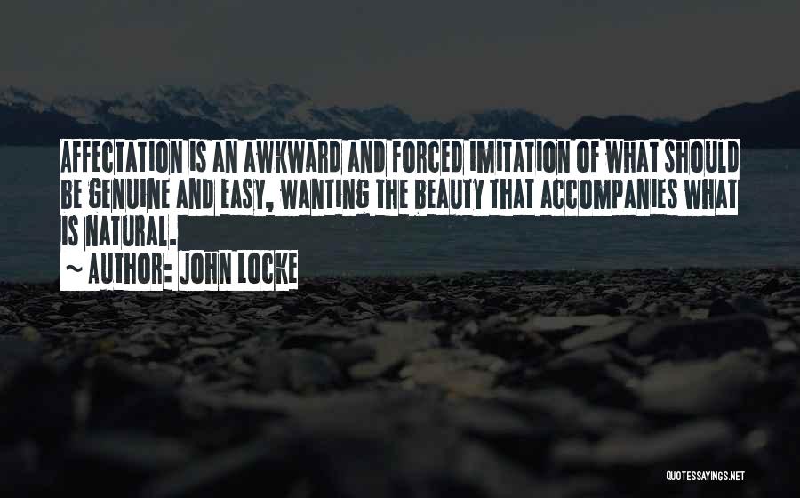 Beauty Is Natural Quotes By John Locke