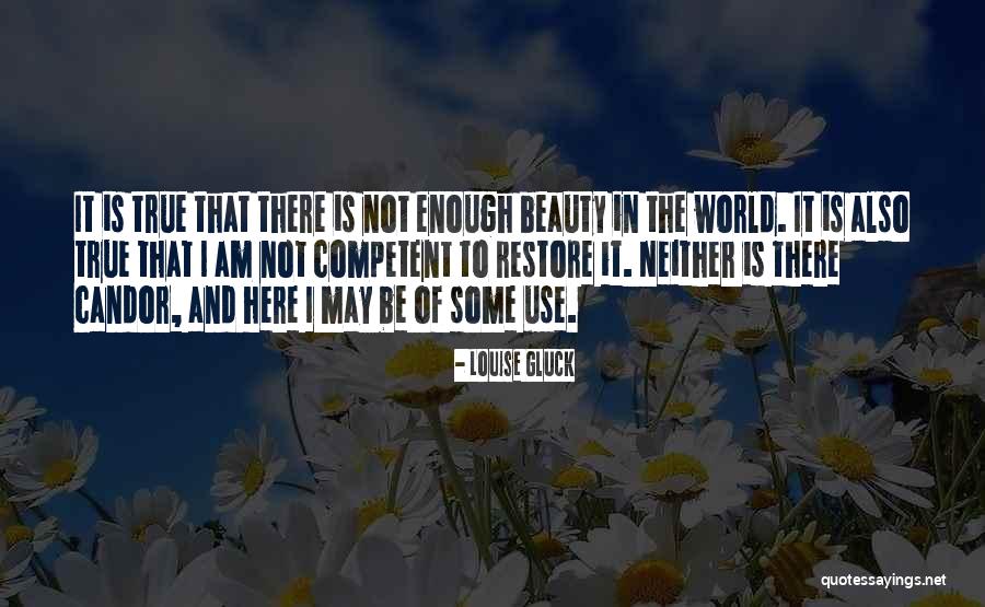 Beauty Is Not Enough Quotes By Louise Gluck Beauty Is Not Enough Quotes By Louise Gluck