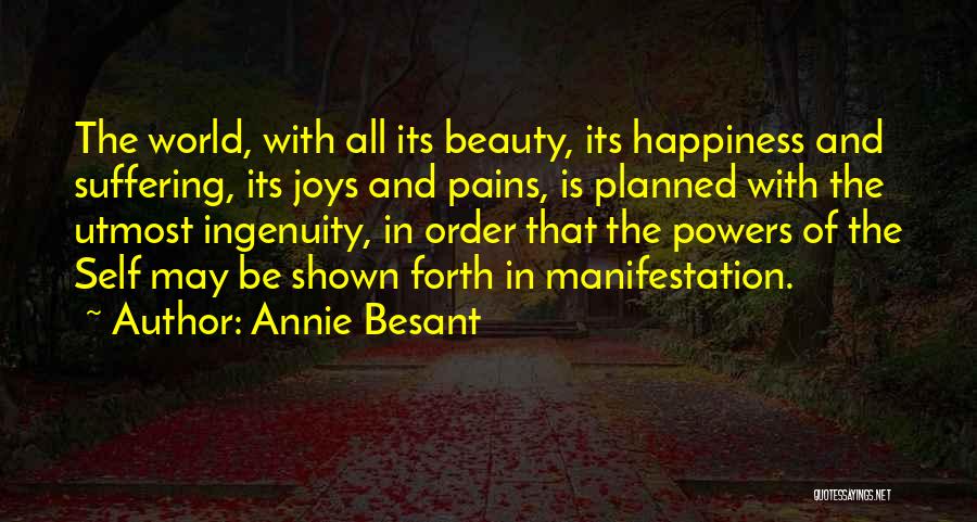 Beauty Is Pain Quotes By Annie Besant