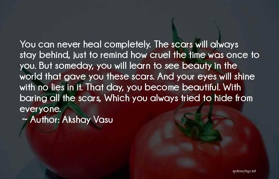 Beauty Lies In Eyes Quotes By Akshay Vasu