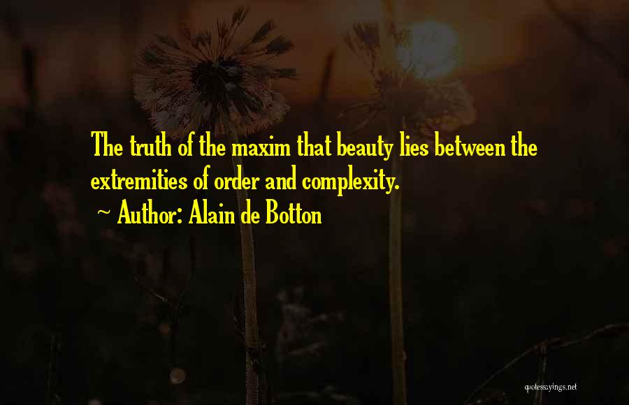 Beauty Lies Quotes By Alain De Botton