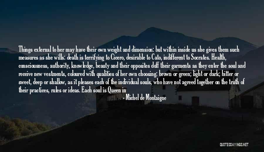 Beauty Lies Within Quotes By Michel De Montaigne