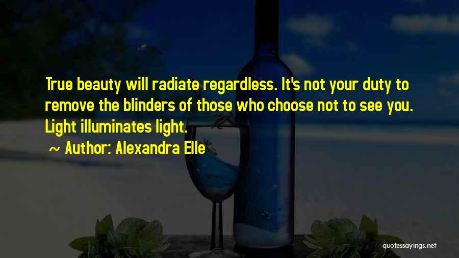 Beauty Light Quotes By Alexandra Elle