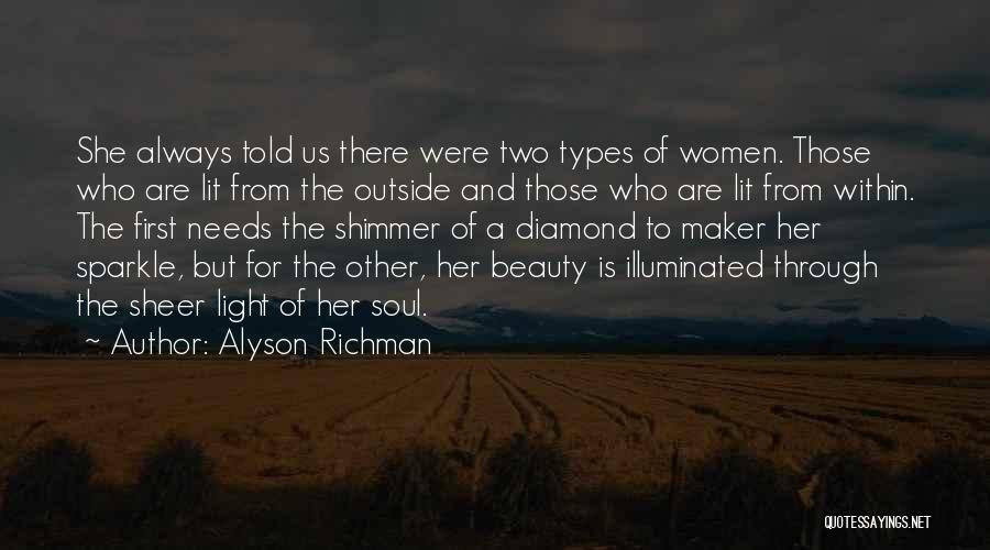Beauty Light Quotes By Alyson Richman