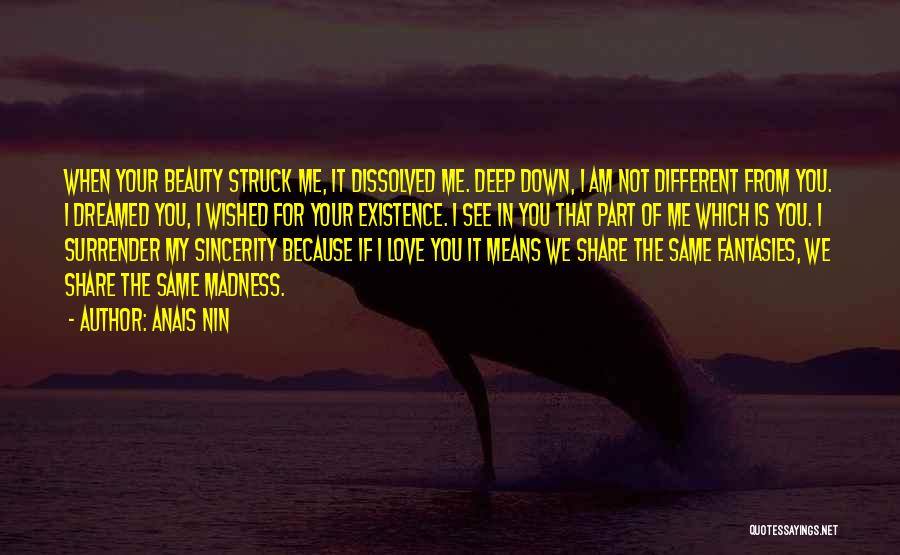 Beauty Means Quotes By Anais Nin