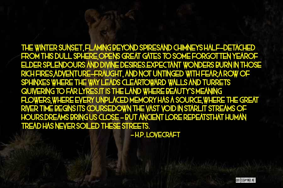 Beauty Of A Sunset Quotes By H.P. Lovecraft Beauty Of A Sunset Quotes By H.P. Lovecraft
