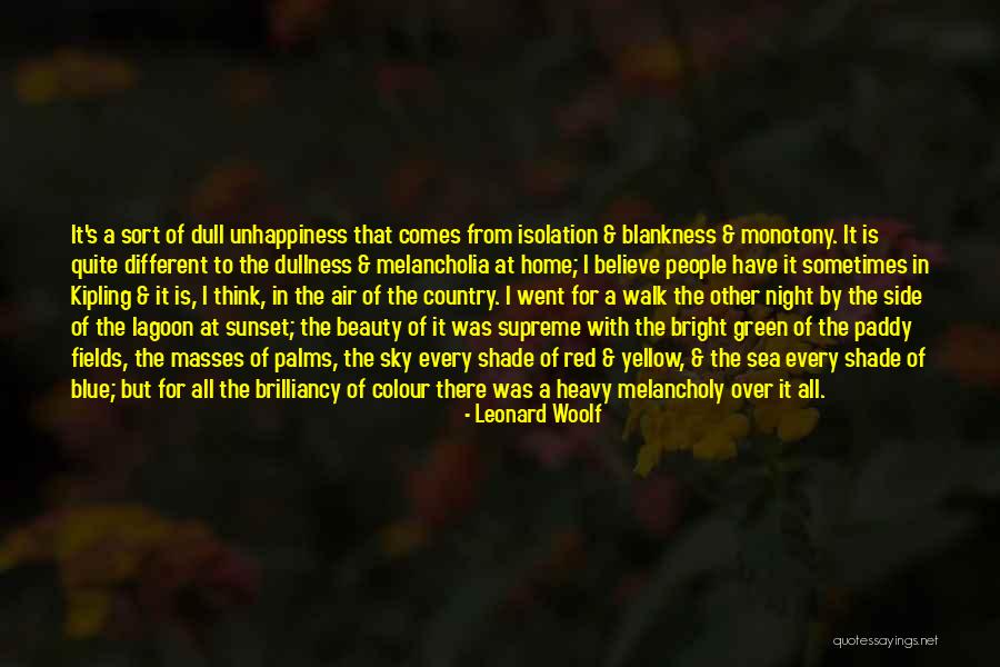 Beauty Of A Sunset Quotes By Leonard Woolf Beauty Of A Sunset Quotes By Leonard Woolf