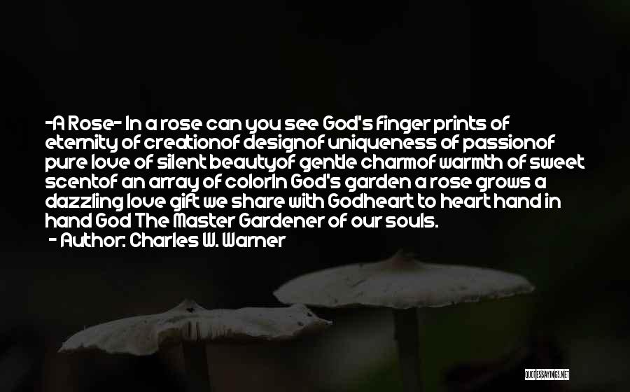 Beauty Of God's Creation Quotes By Charles W. Warner