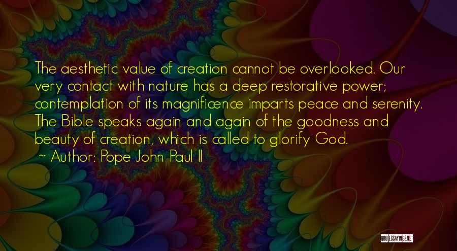 Beauty Of God's Creation Quotes By Pope John Paul II