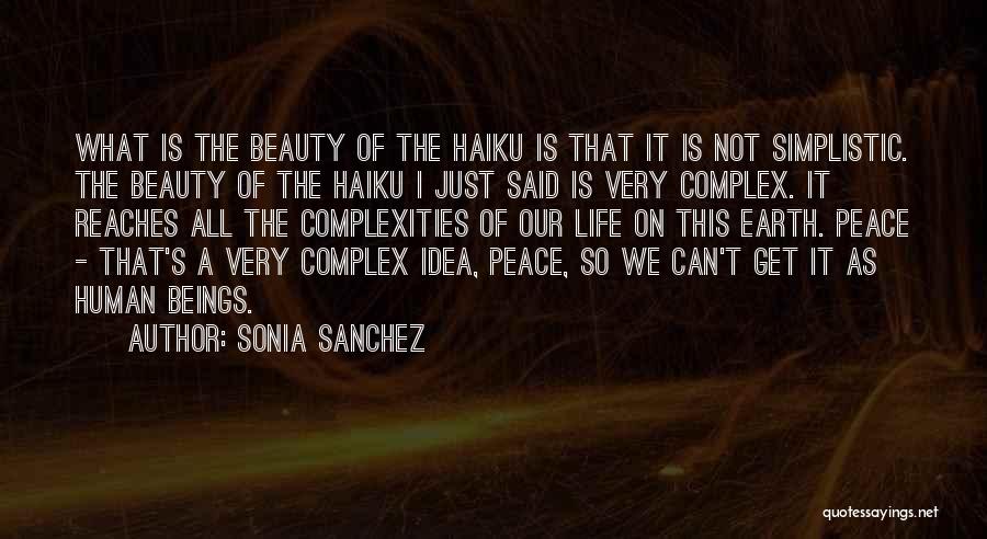 Beauty Of Human Life Quotes By Sonia Sanchez