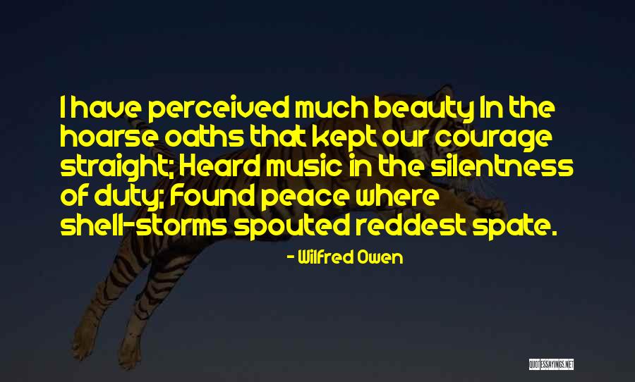 Beauty Of Music Quotes By Wilfred Owen Beauty Of Music Quotes By Wilfred Owen
