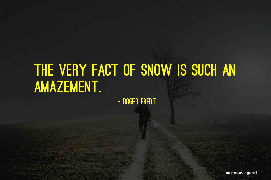 Beauty Of Snow Quotes By Roger Ebert Beauty Of Snow Quotes By Roger Ebert