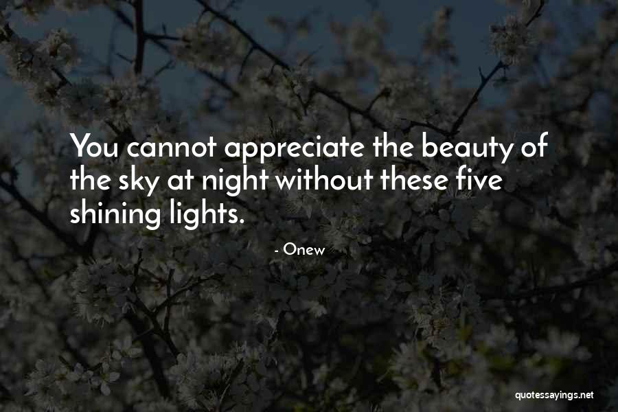 Beauty Of The Night Sky Quotes By Onew