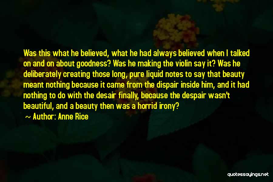 Beauty On The Inside Quotes By Anne Rice