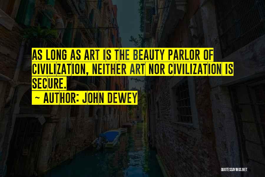 Beauty Parlor Quotes By John Dewey