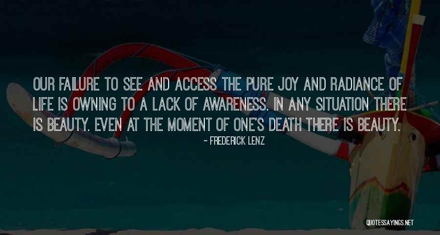 Beauty Pure Quotes By Frederick Lenz