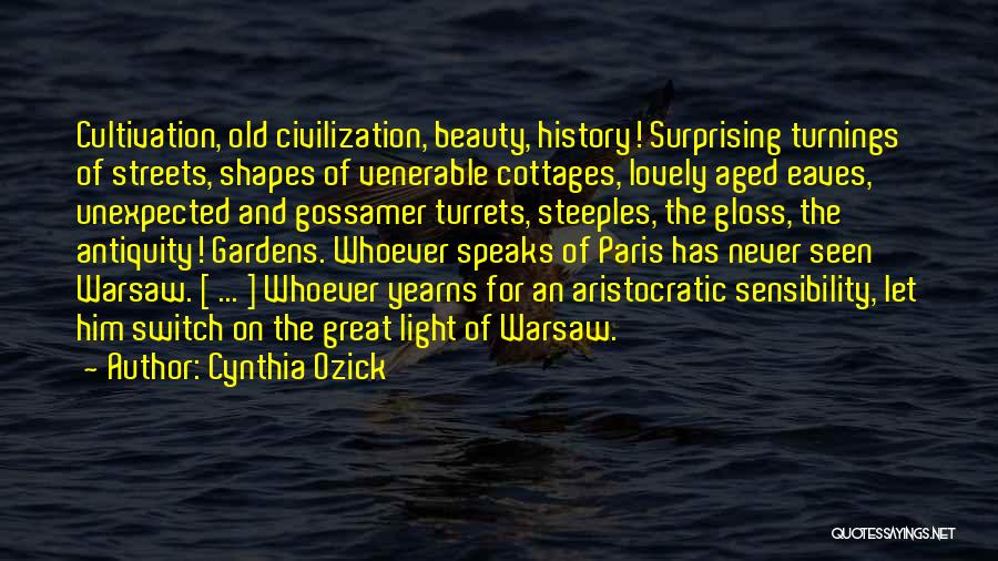 Beauty Speaks Quotes By Cynthia Ozick