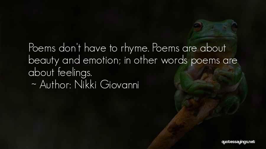 Beauty That Rhyme Quotes By Nikki Giovanni