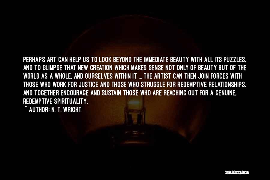 Beauty Within Quotes By N. T. Wright