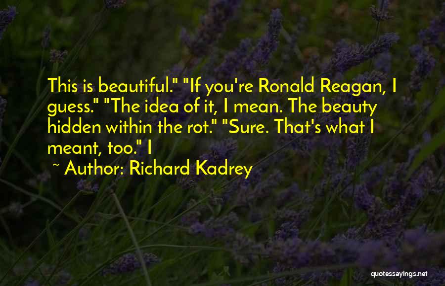 Beauty Within You Quotes By Richard Kadrey