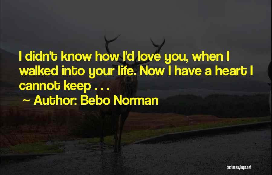 Bebo Love Quotes By Bebo Norman