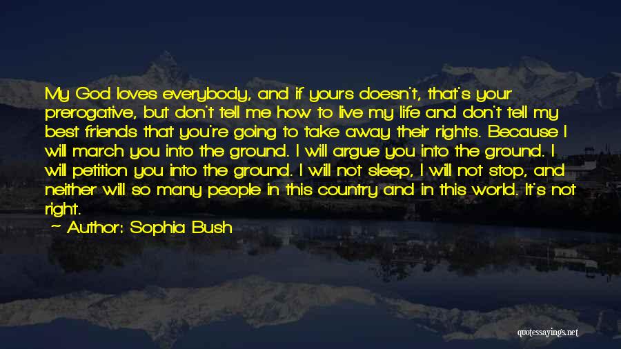 Because God Loves Me Quotes By Sophia Bush